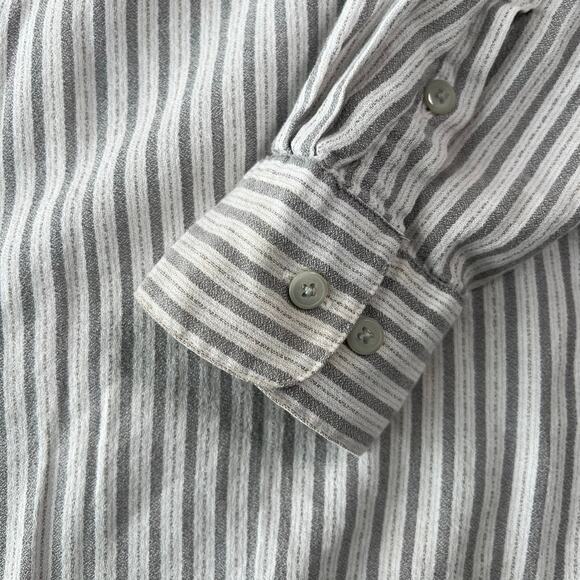 Vintage Men's Ron Chereskin Cotton and Rayon Striped Button-Up Shirt Size XL - Picture 8 of 8